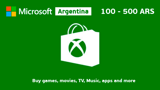Xbox Gift Cards Argentina 