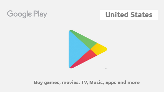 Карта оплаты Google Play US