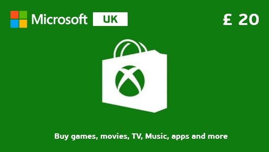 Xbox Gift Card £20 UK