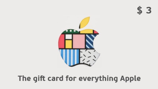 iTunes Gift Card $3 US