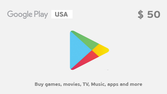 Google Play $50 US