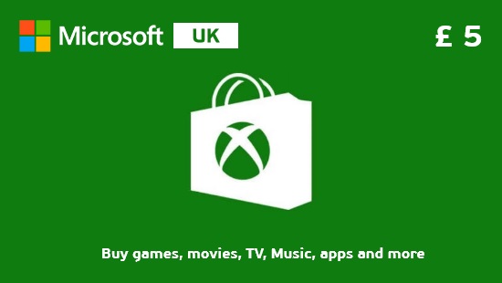 Xbox Gift Card £5 UK