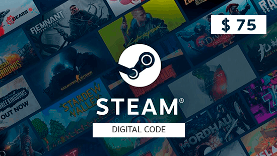 Steam Gift Card $75 US