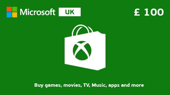 Xbox Gift Card £100 UK