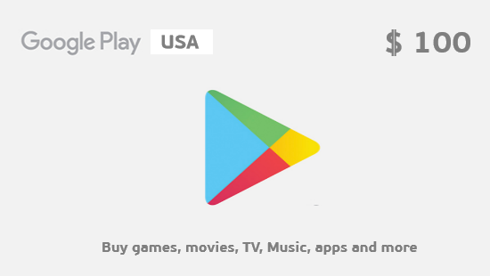 Google Play $100 US